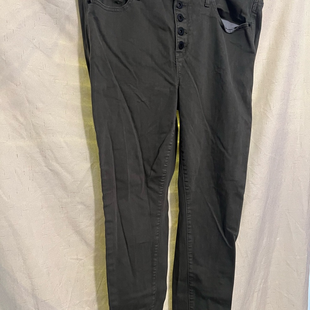 Torrid Army Green Skinny Jeans